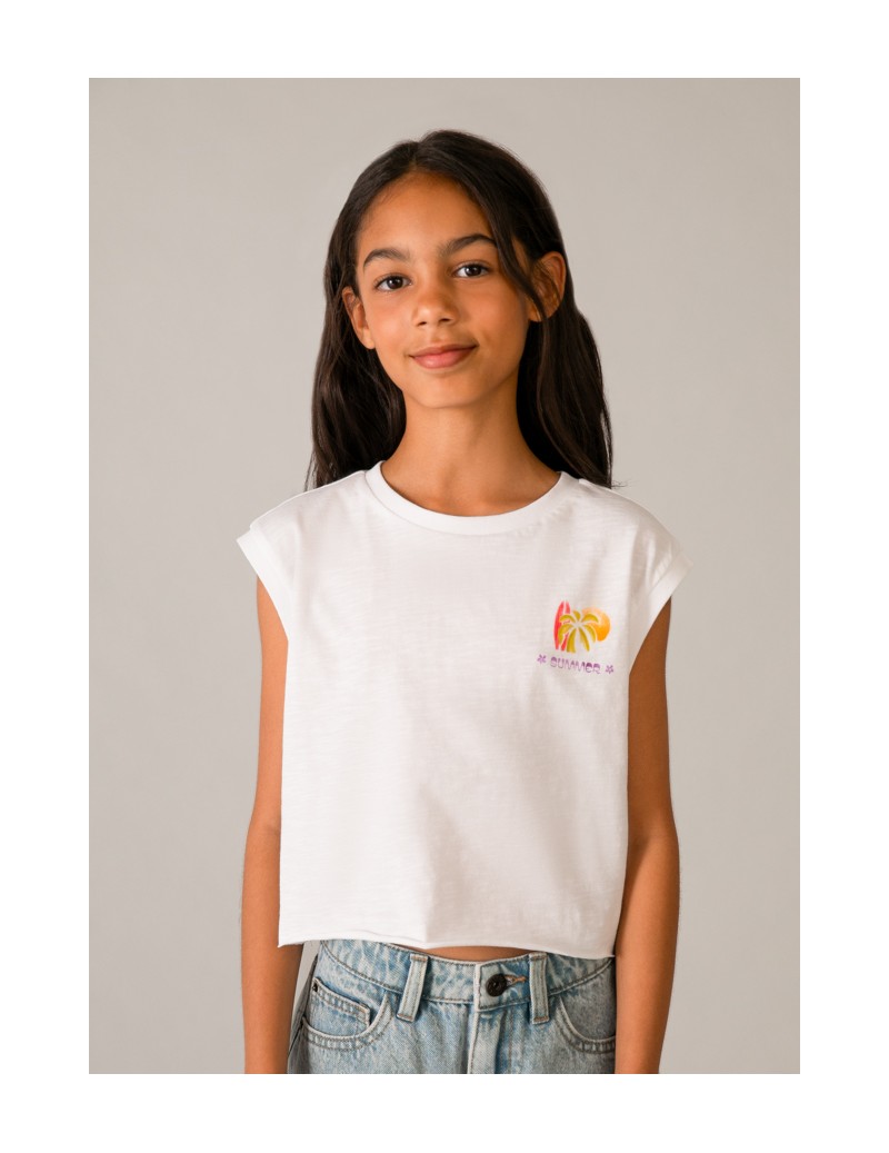 Camiseta tirantes gráfica