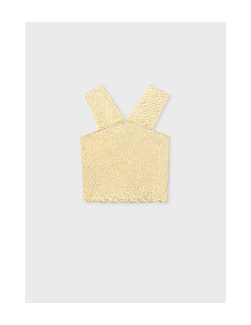 Camiseta tirantes punto arruga