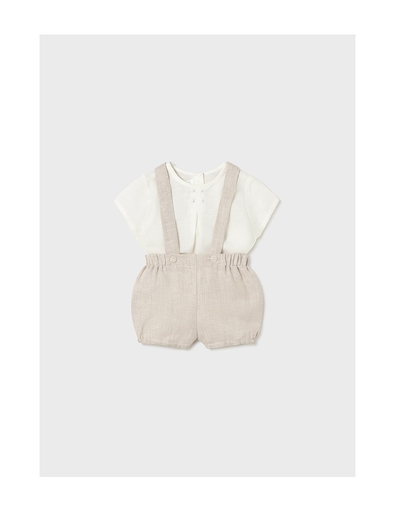 Conj. pantalón corto tirantes