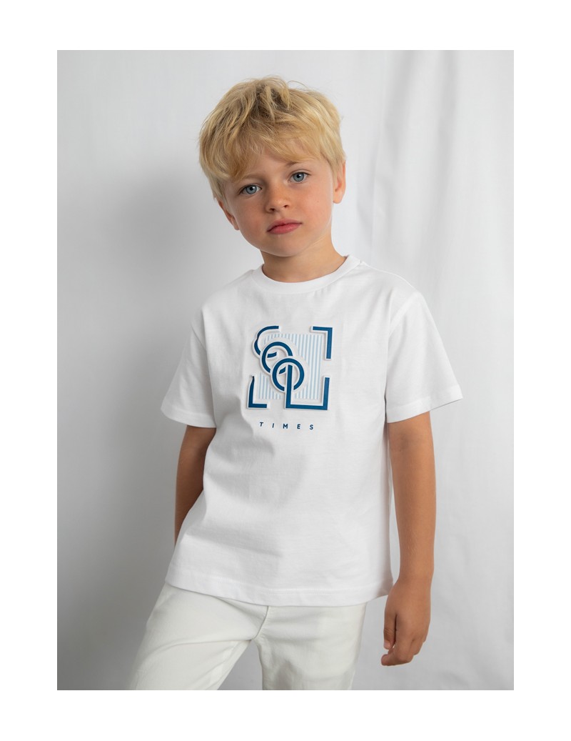 Camiseta m/c embossed