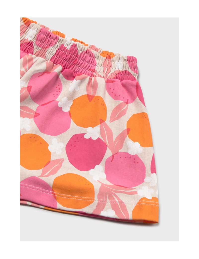 Pantalón corto punto estampado